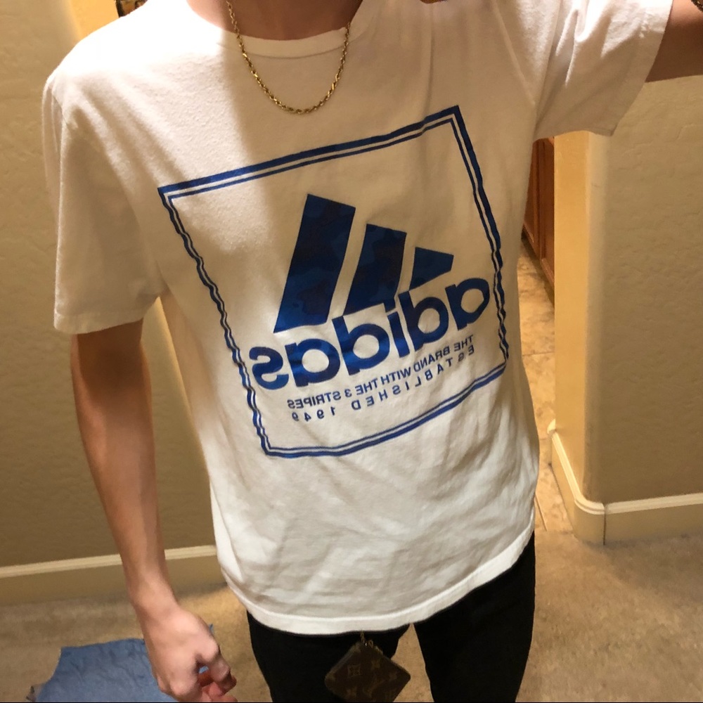 White ADIDAS T Shirt - Picture 3 of 5